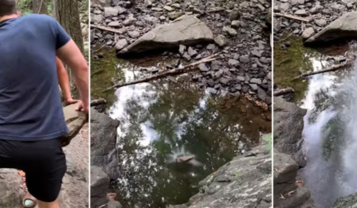 ¿Falla en la Matrix o Ciencia El misterio detrás del video viral de la roca que desafía al agua