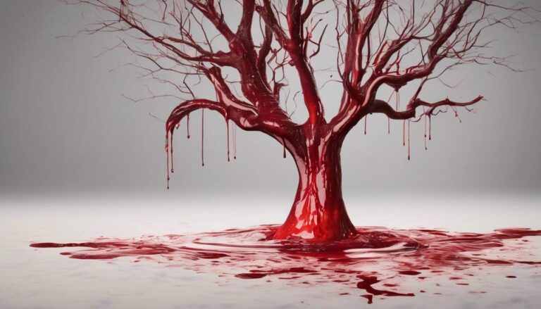 El árbol que sangra un líquido rojo como si fuera sangre