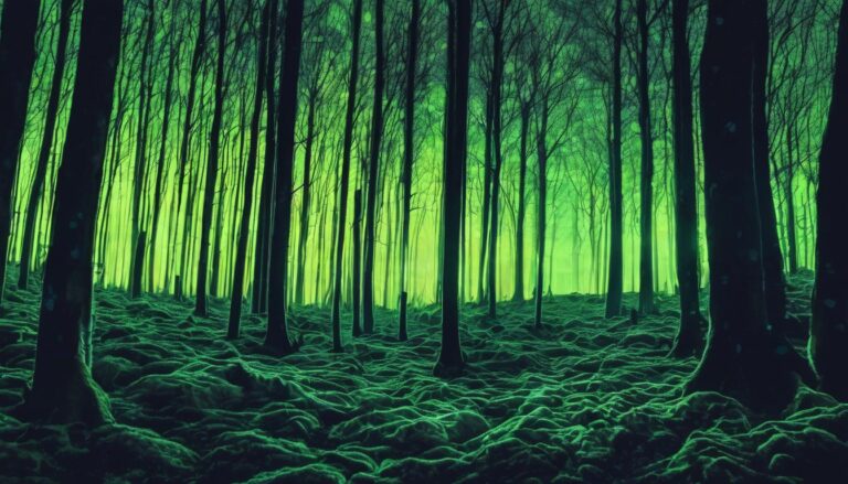 El bosque que brilla en la oscuridad