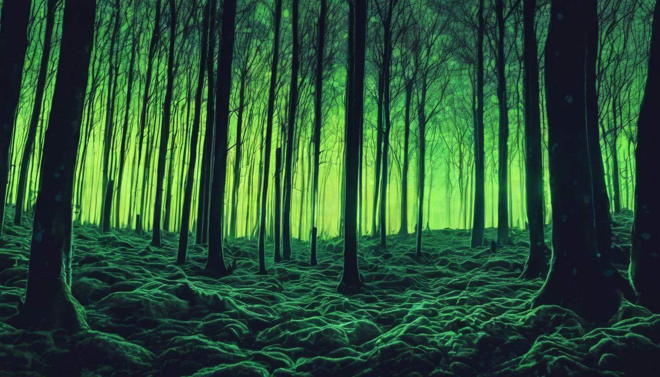 El bosque que brilla en la oscuridad