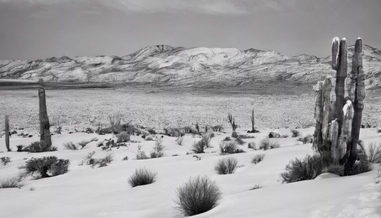 El desierto que un día estuvo cubierto de nieve