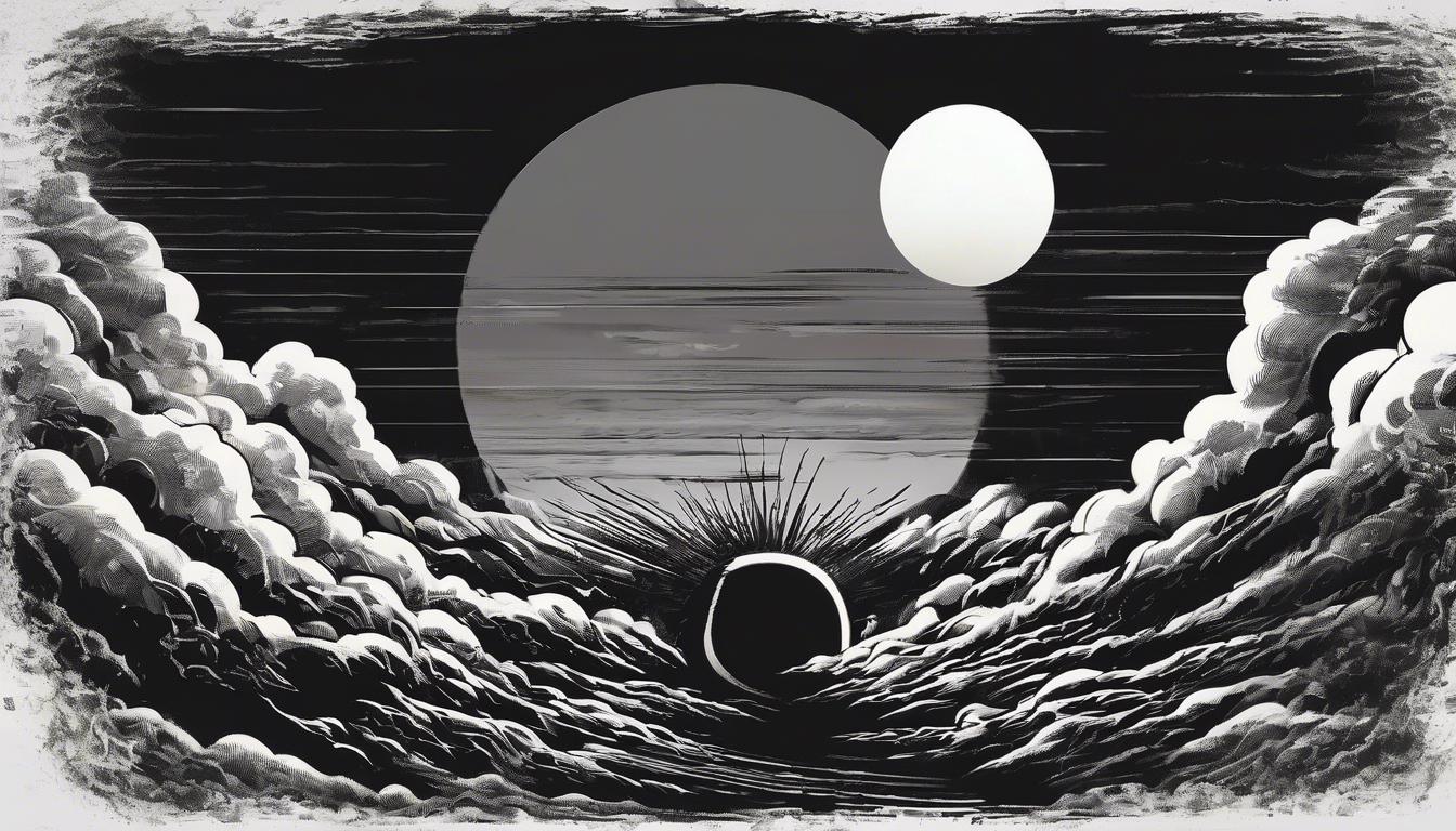 El extraño fenómeno del sol negro en el cielo