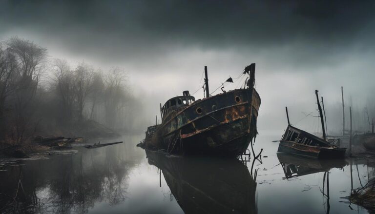 El lago que se convirtió en un cementerio de barcos