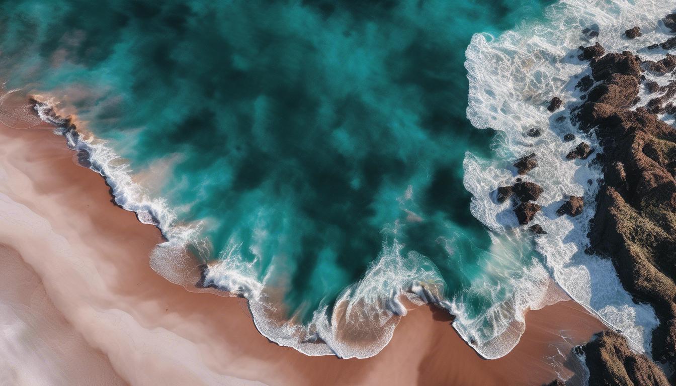 El mar donde el agua se divide en dos colores distintos