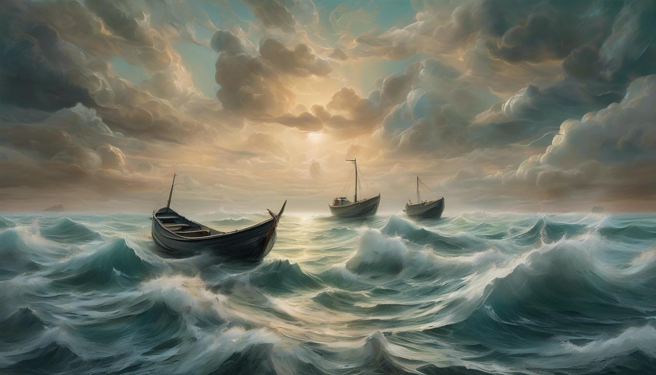 El mar donde los barcos parecen flotar en el aire