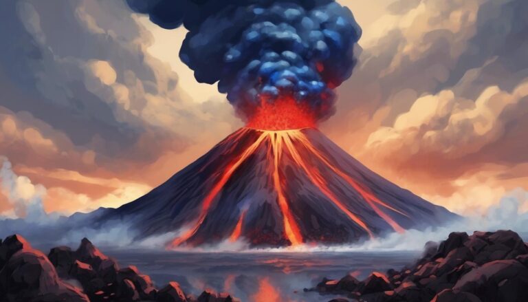 El volcán que lanza piedras azules en lugar de rojas
