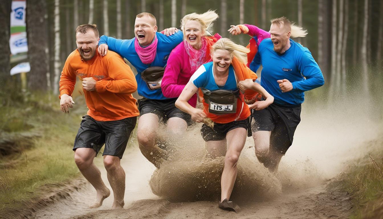 La insólita competencia de cargar a la esposa en Finlandia