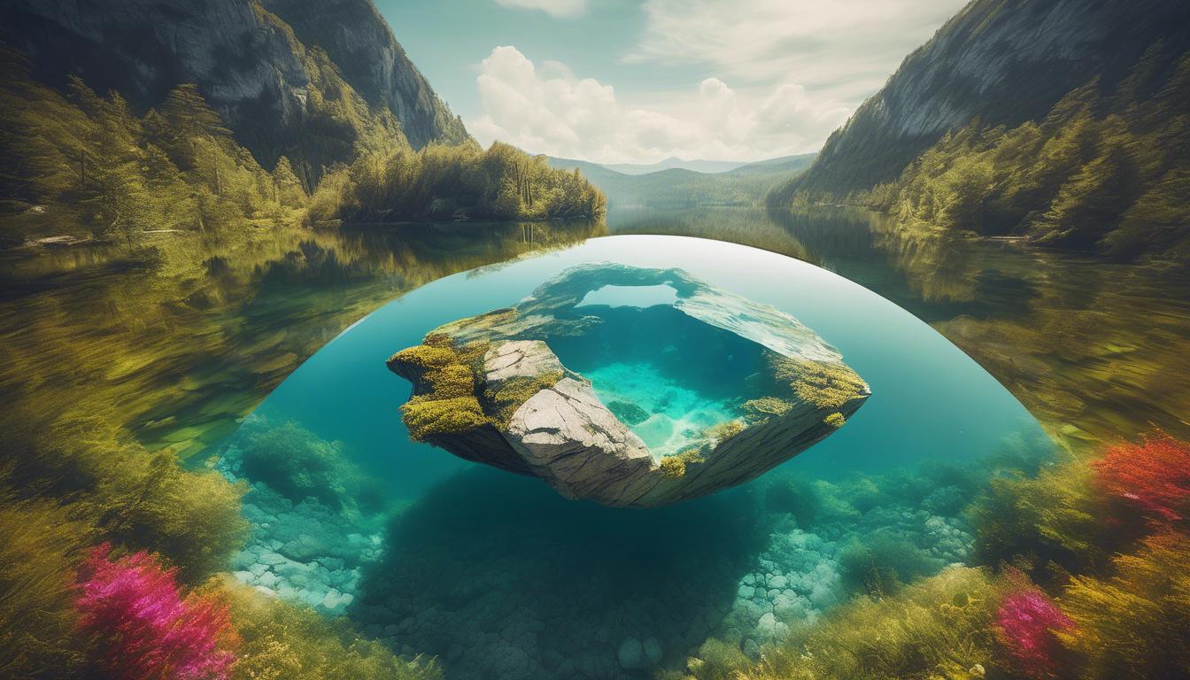 La roca que flota en el agua y parece desafiar la lógica