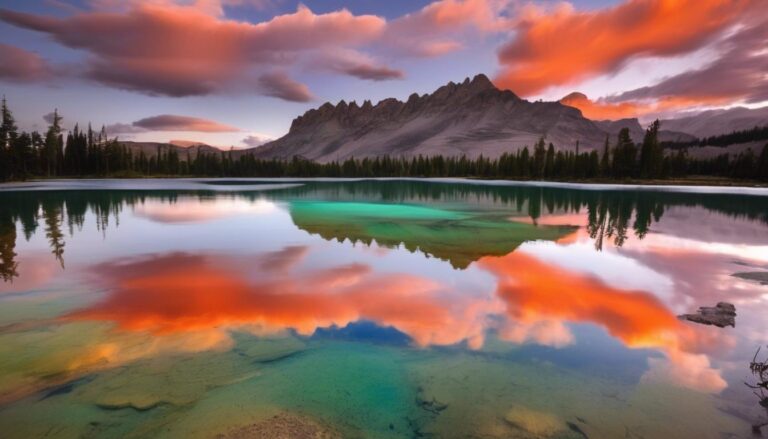 Los lagos que cambian de color de manera natural