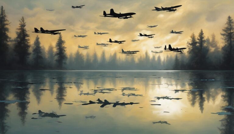 El lago donde se hundieron cientos de aviones