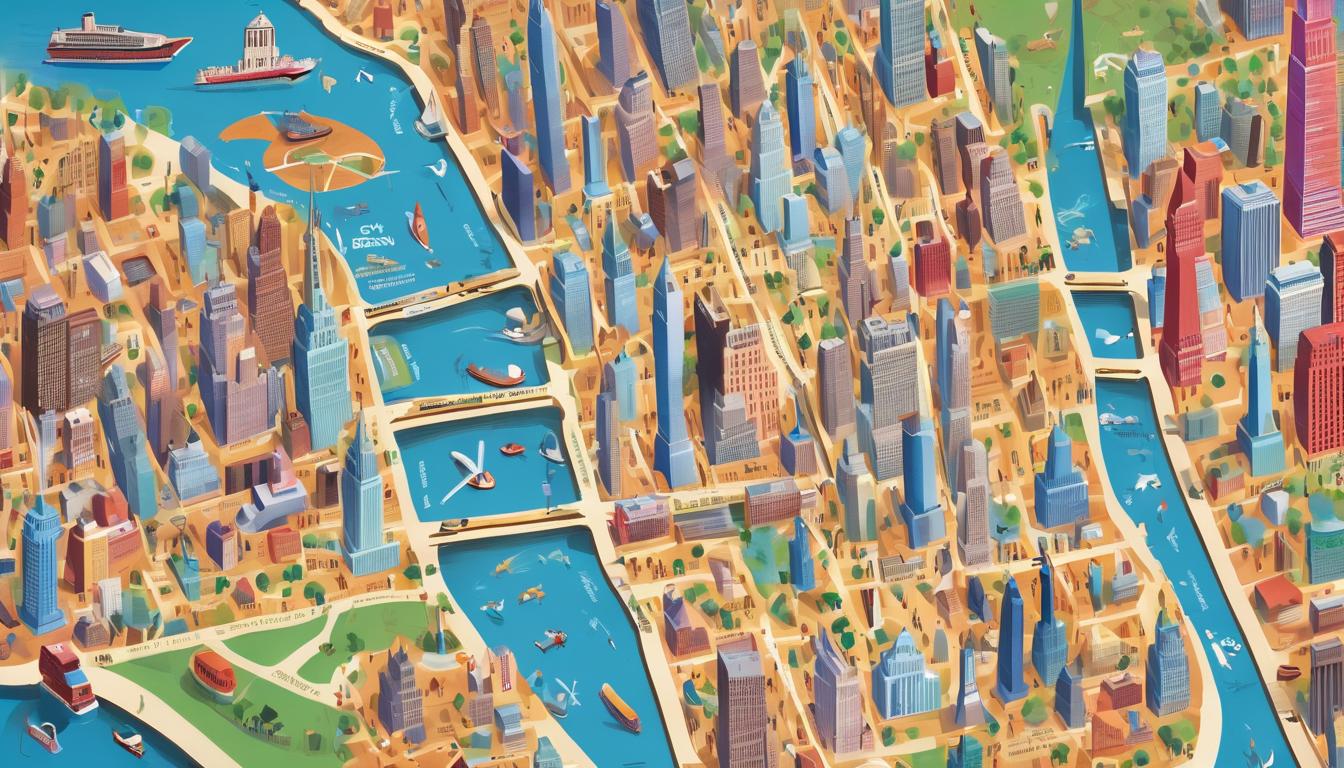 Mappa turística de New York